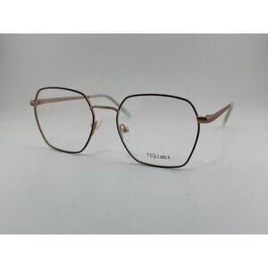 Toplook - Black & Rose Gold Rexton 54-18-140  A4 Metal Eyeglass Frames